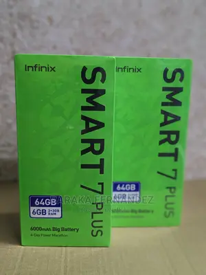 New Infinix Smart 7 Plus 64 GB Black