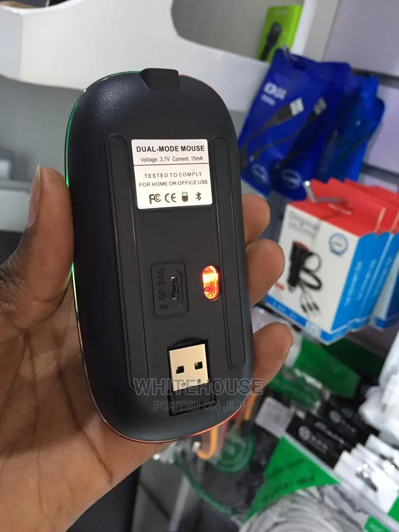 Dual-Mode (Bluetooth 2.4ghz) Wireless Rechargeable Mouse