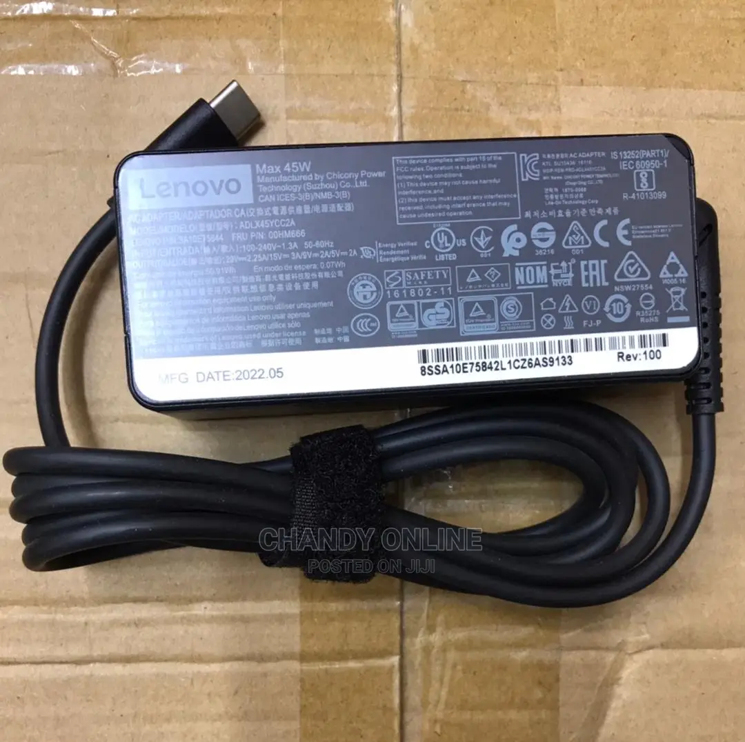 45W Original Lenovo Type C Adapter