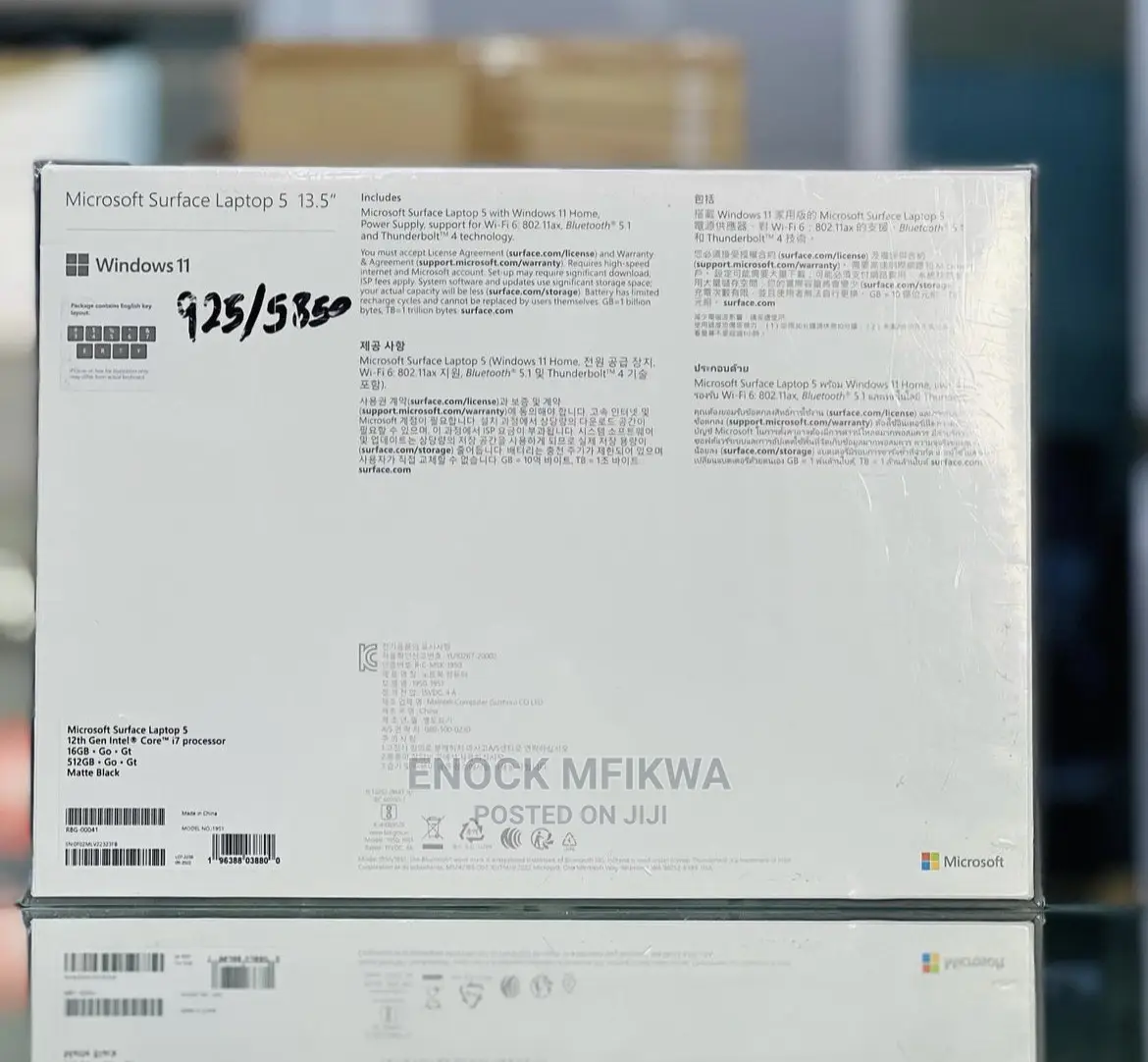 New Microsoft Surface Pro 7 8 GB Black
