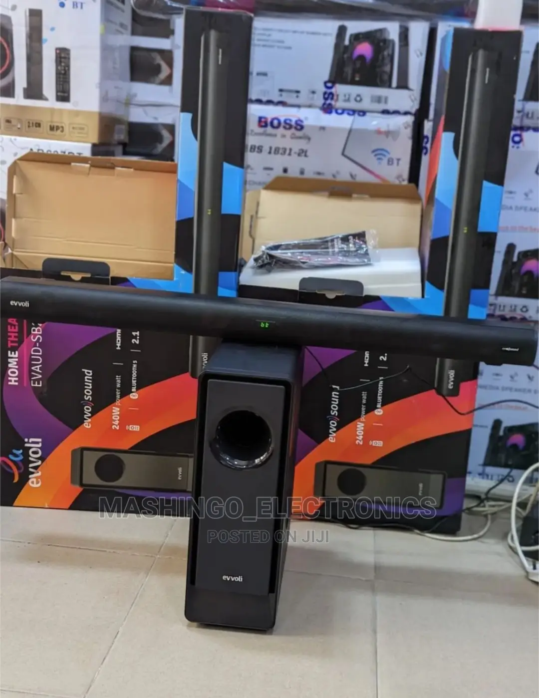 Evvoli Wireless Soundbar 240 Watts