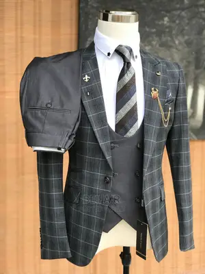 Suti Za Kiume| Men's Suits |Draft Suits | Charcoal Gray Suit