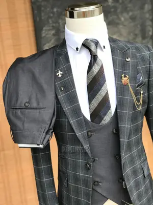 Suti Za Kiume| Men's Suits |Draft Suits | Charcoal Gray Suit