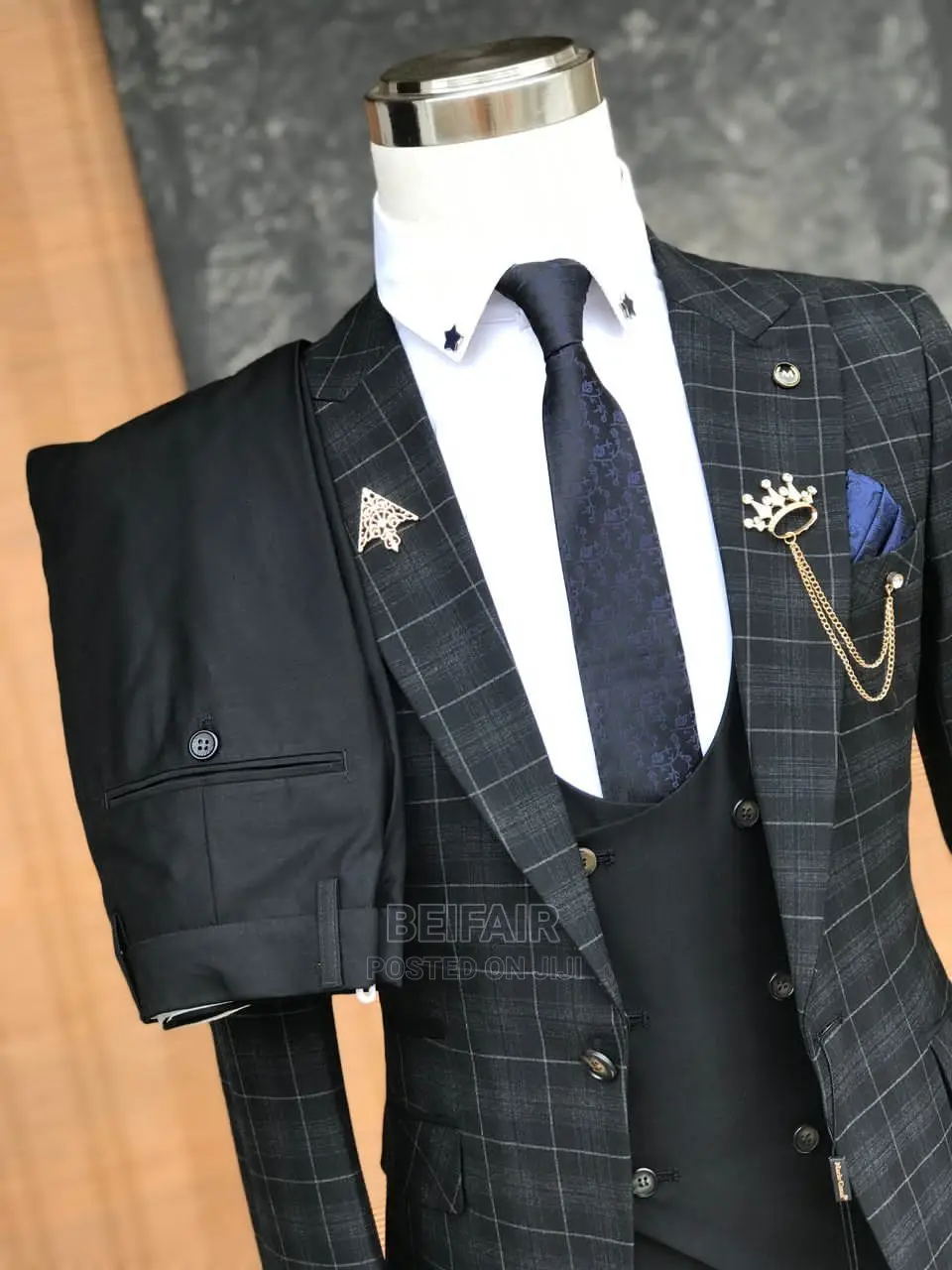 Suti Za Kiume| Men's Suits |Draft Suits | Charcoal Gray Suit