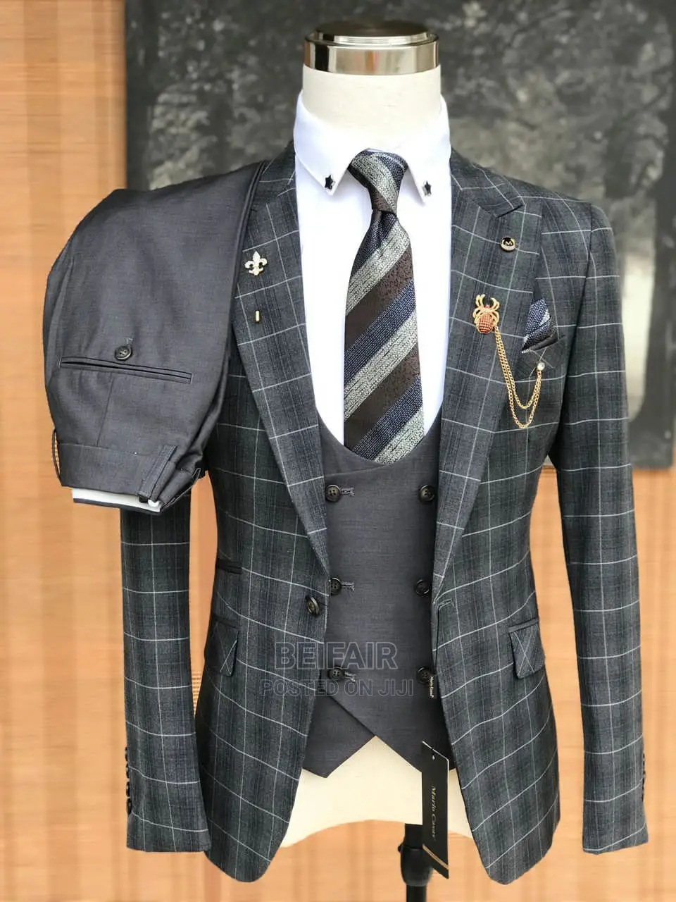 Suti Za Kiume| Men's Suits |Draft Suits | Charcoal Gray Suit