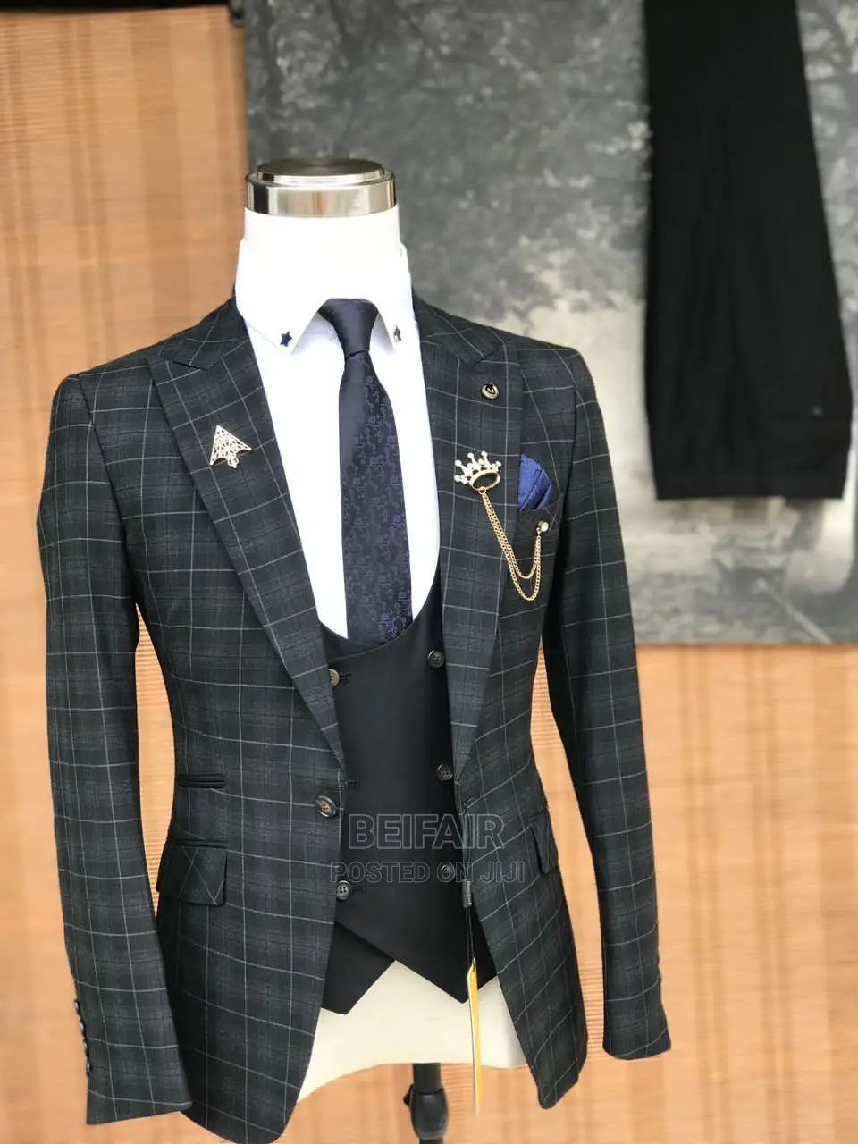 Suti Za Kiume| Men's Suits |Draft Suits | Charcoal Gray Suit