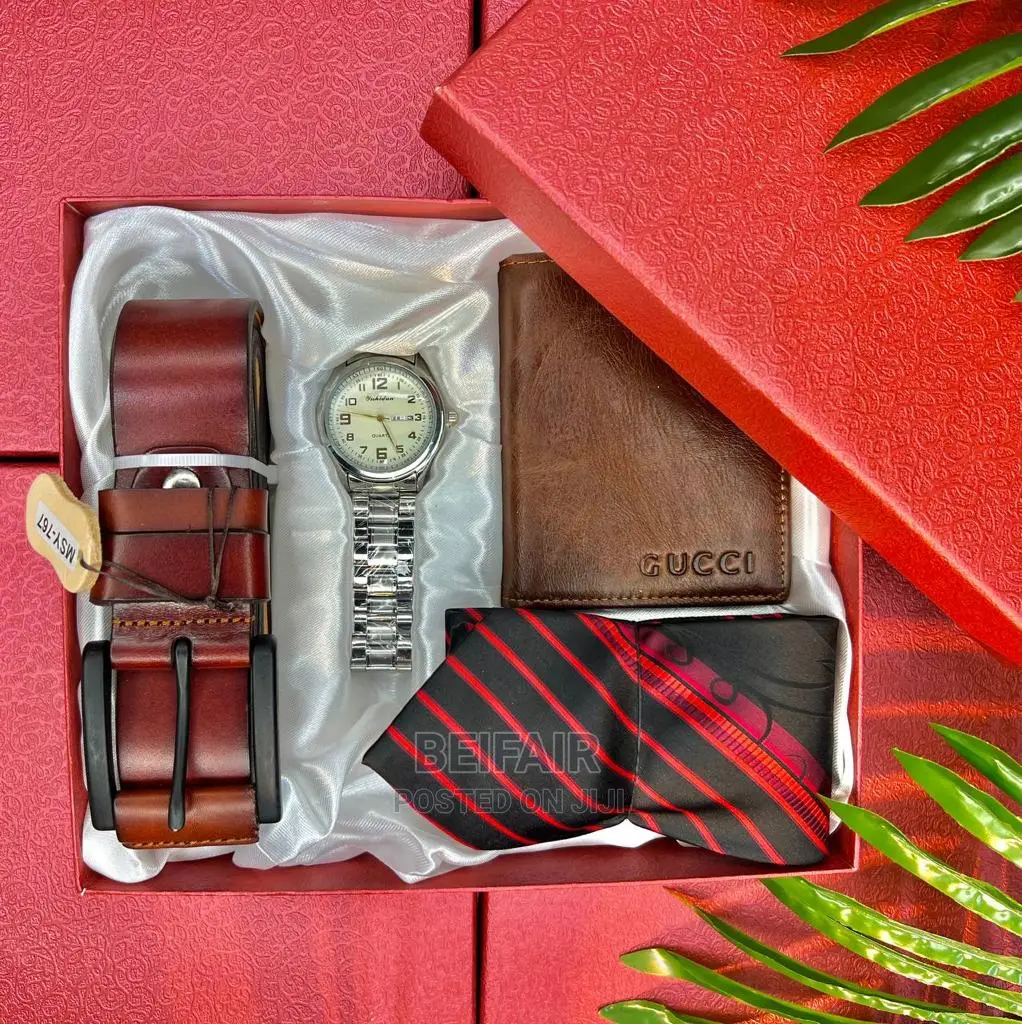 Set Ya Original Belt/Mkanda| Wallet |Saa/Watch |Tie