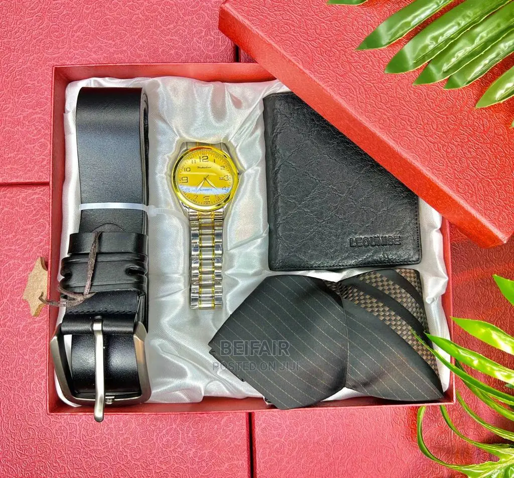 Set Ya Original Belt/Mkanda| Wallet |Saa/Watch |Tie
