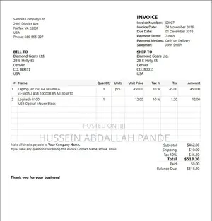 Simple Invoice
