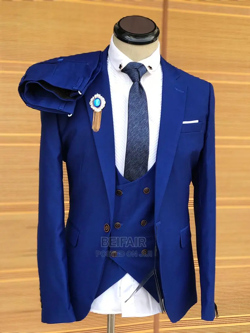 Suti Za Kiume | Wedding|Blue |Men's| Official| Standard Suit