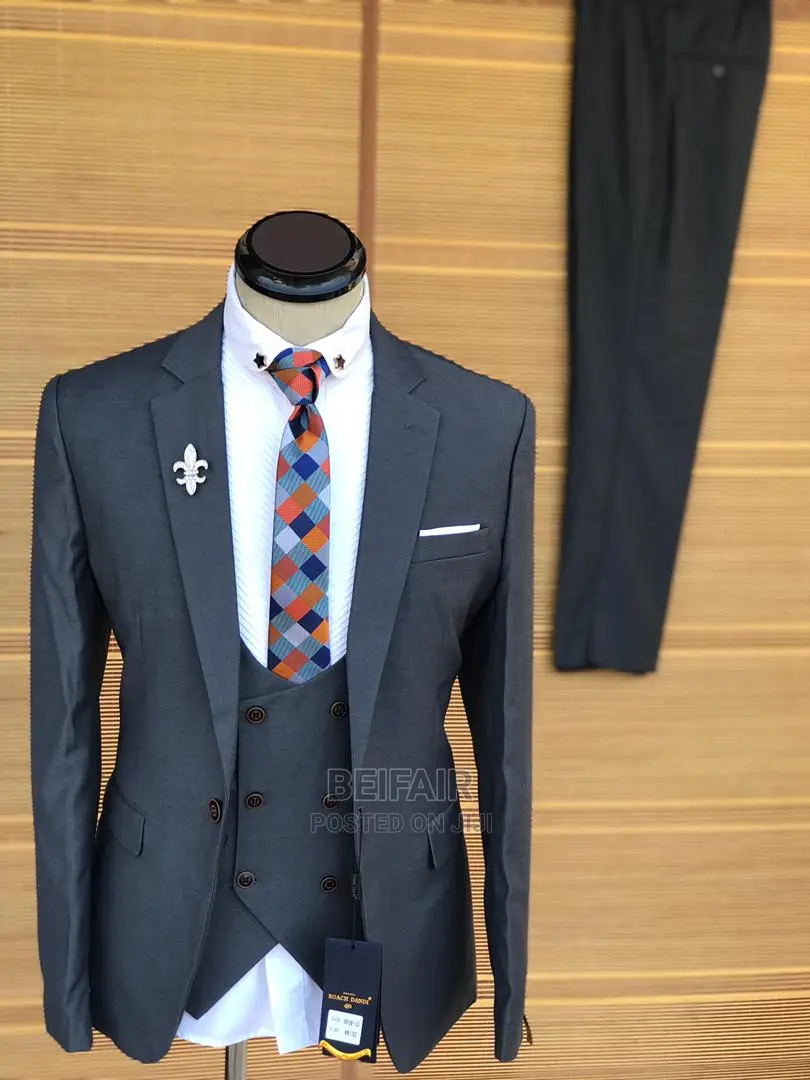 Suti Za Kiume| Men's | Wedding| Official| Charcoal Gray