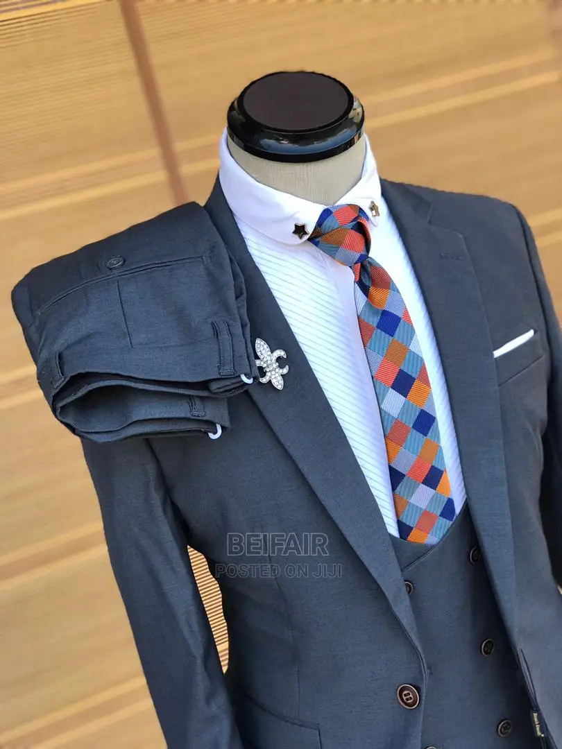 Suti Za Kiume| Men's | Wedding| Official| Charcoal Gray