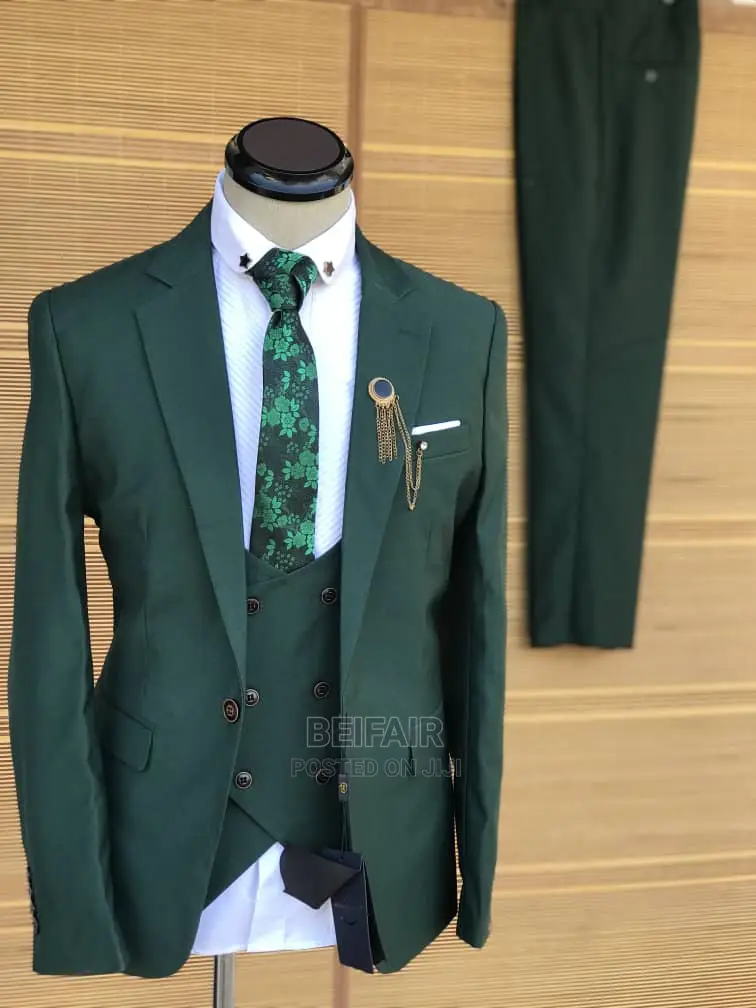 Suti Za Kiume| Men's| Wedding| Official| Green Suit