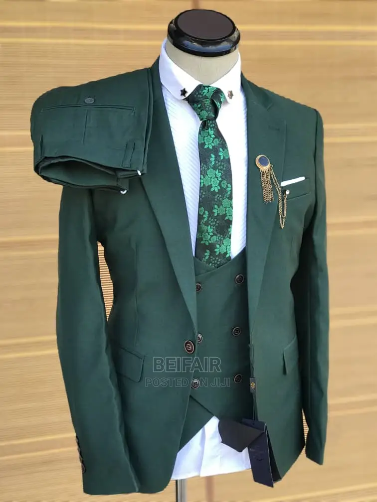 Suti Za Kiume| Men's| Wedding| Official| Green Suit