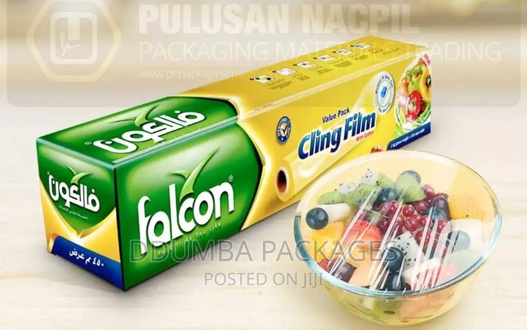 Falcon Cling Film Ndogo(61.93M*30cm)Na Kubwa(1.3kg)