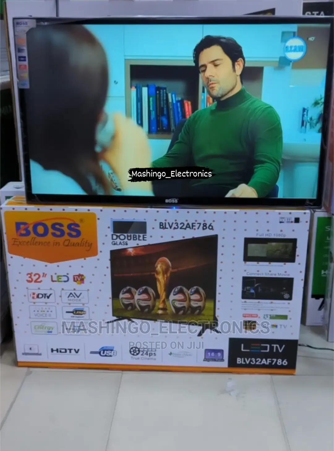 32 Inch Boss Double Glass Tv