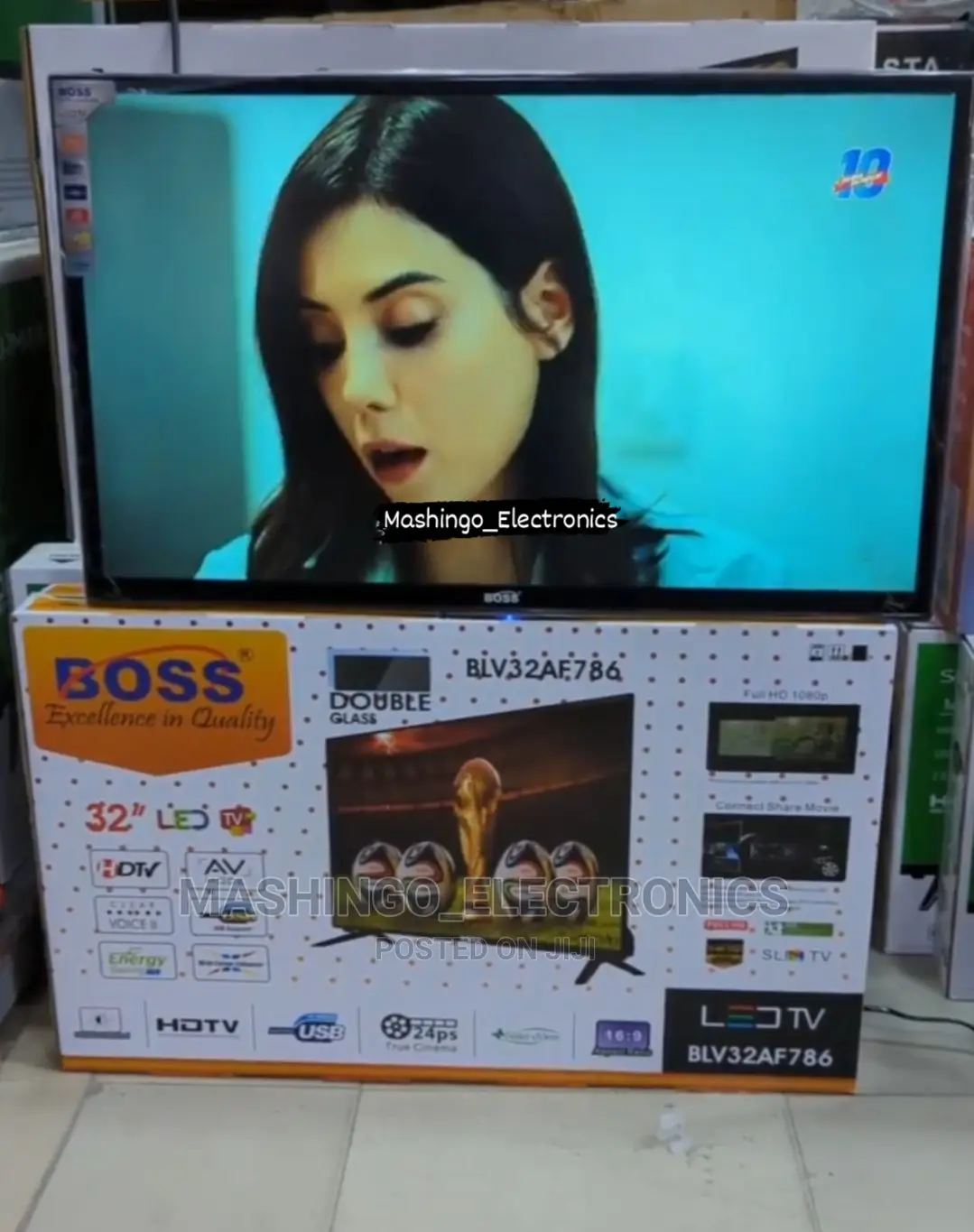 32 Inch Boss Double Glass Tv