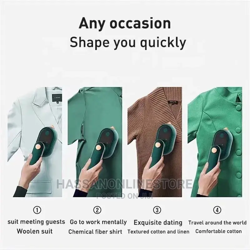 Portable Handheld Steam Iron – Non-Stick Ceramic