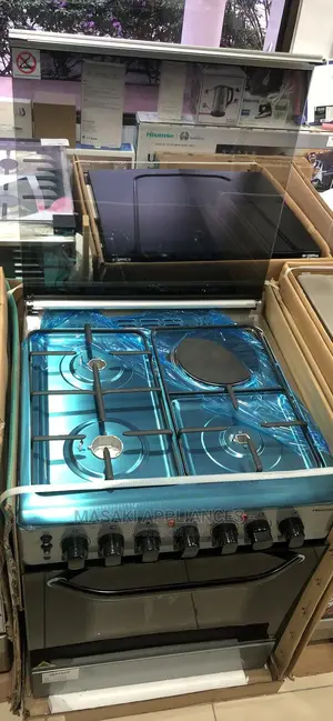 Photo - New Hisense Cooker Hf631gees 3 Burner Gas Electric Stove 3+1