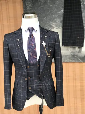 Men's Suits| Suti Za Kiume | Draft Suits | Blue | Black