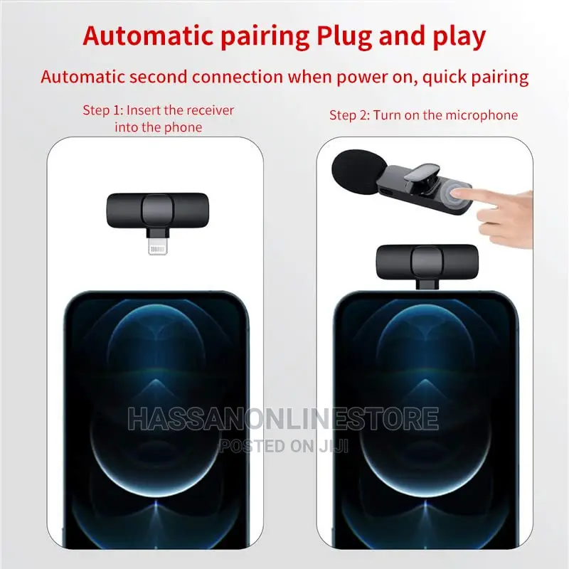 Wireless Microphone for Mobile Type-C Lightning -