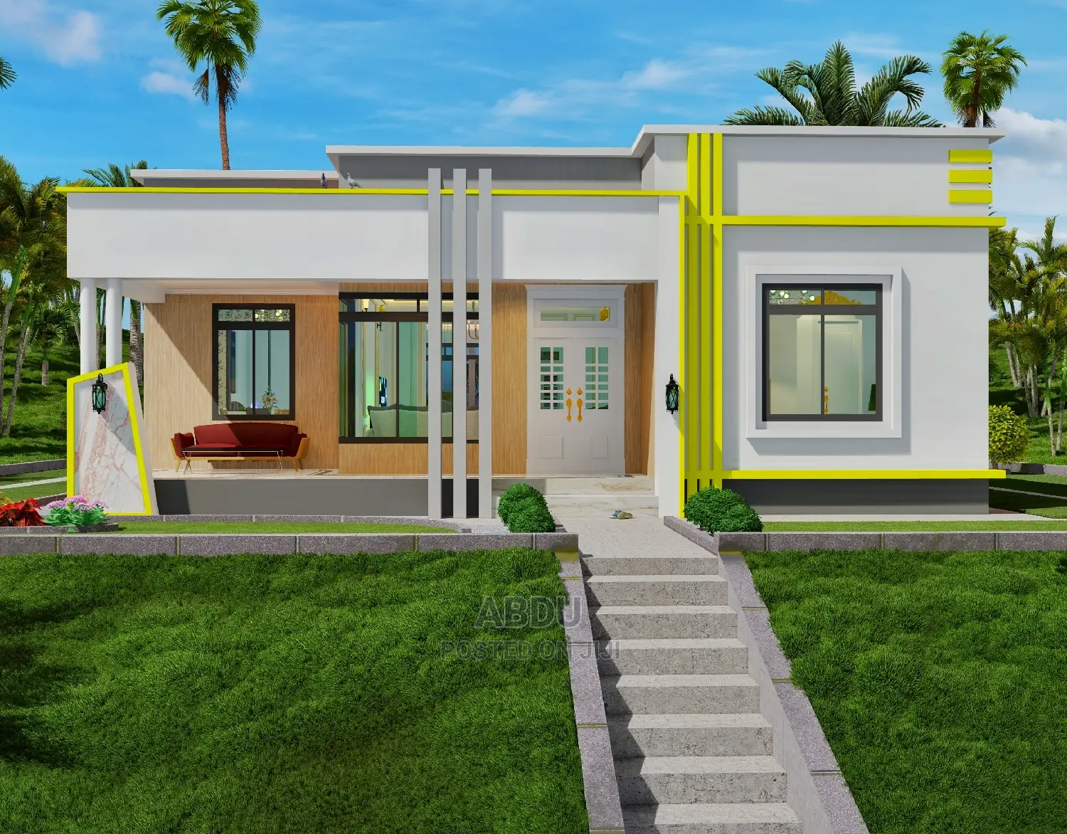 3 Bedrooms House -Floor Plan