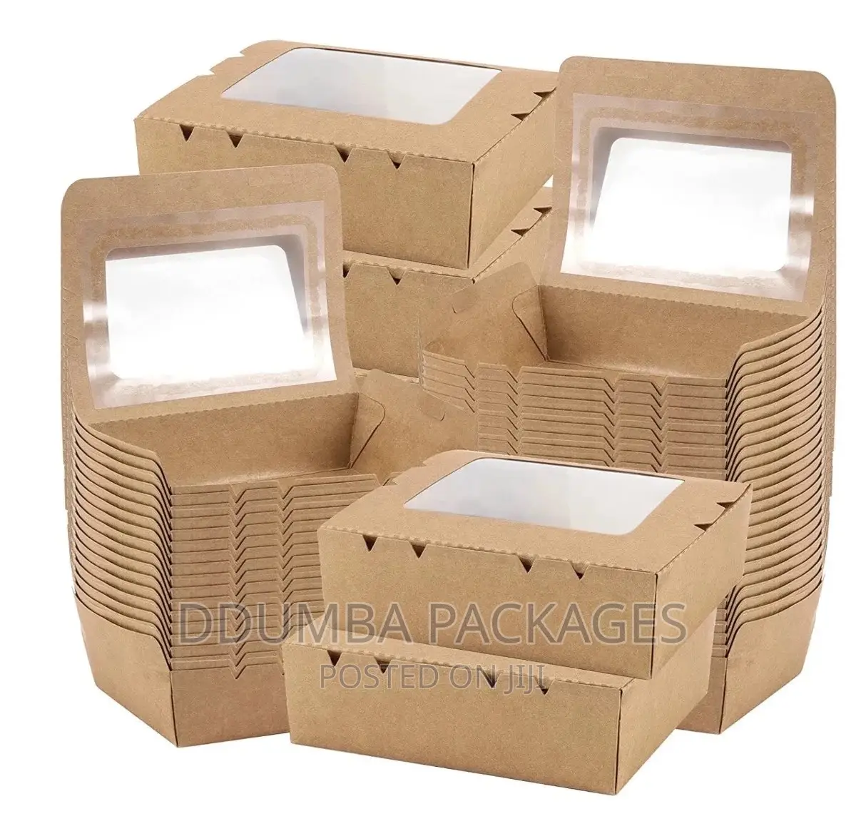 Kraft Brown Food Boxes(Disposable Kraft Papers) Per 50 PCS