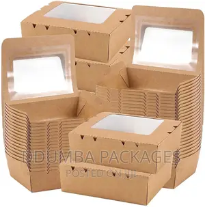 Kraft Brown Food Boxes(Disposable Kraft Papers) Per 50 PCS