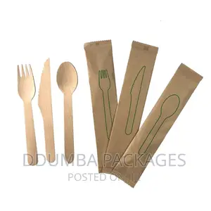 Wooden Camping Fork,Knife and Spoons Set of 50pcs