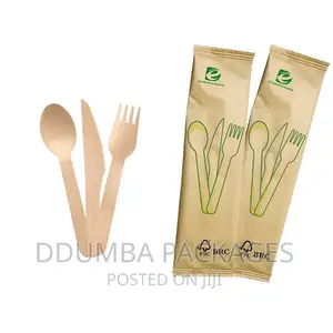 Wooden Camping Fork,Knife and Spoons Set of 50pcs