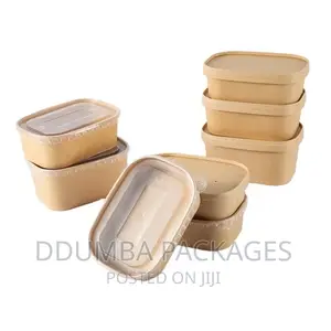 Waterproof Paper Microwave Containers Mills750 Per 50 PCS