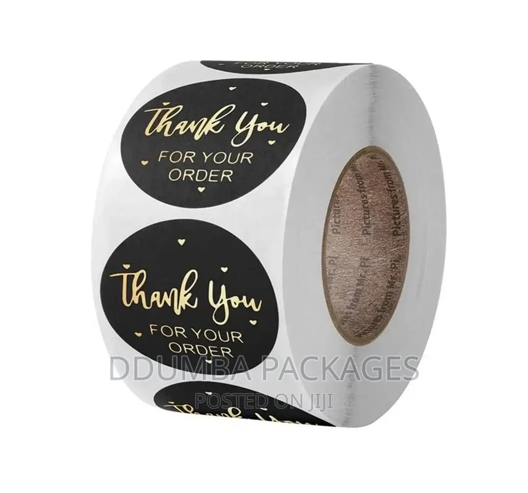 Thank You Packaging Sticker/Labels a Bando of 500pcs