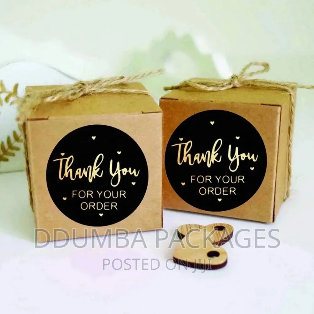 Thank You Packaging Sticker/Labels a Bando of 500pcs