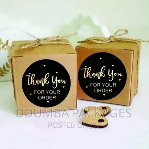 Thank You Packaging Sticker/Labels a Bando of 500pcs