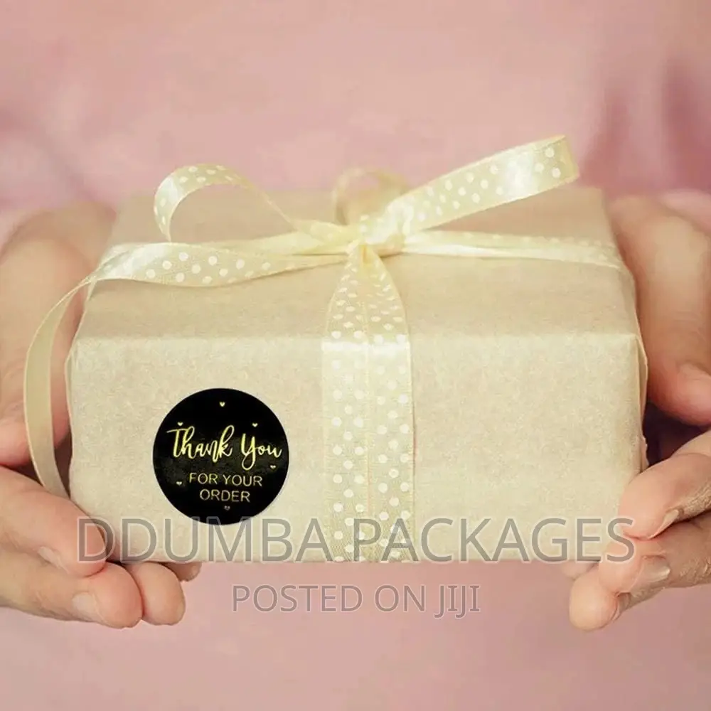 Thank You Packaging Sticker/Labels a Bando of 500pcs