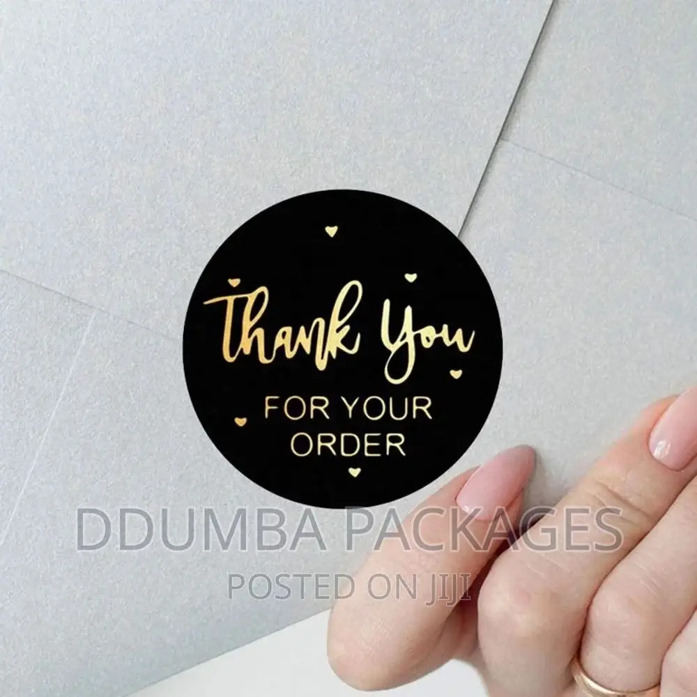Thank You Packaging Sticker/Labels a Bando of 500pcs