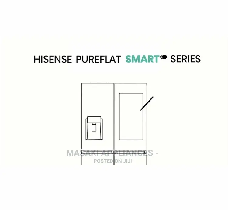 Hisense 541l Smart Touchscreen 4 Door Fridge Freezer H750fsb