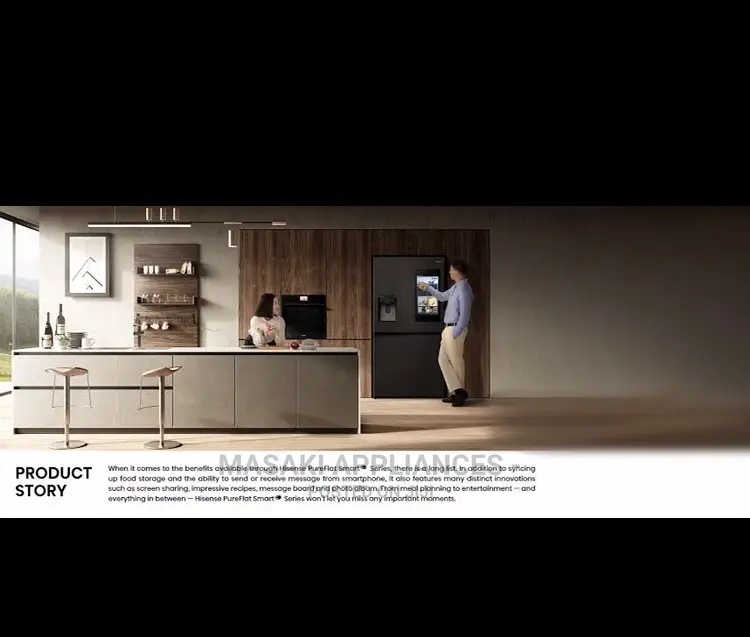 Hisense 541l Smart Touchscreen 4 Door Fridge Freezer H750fsb