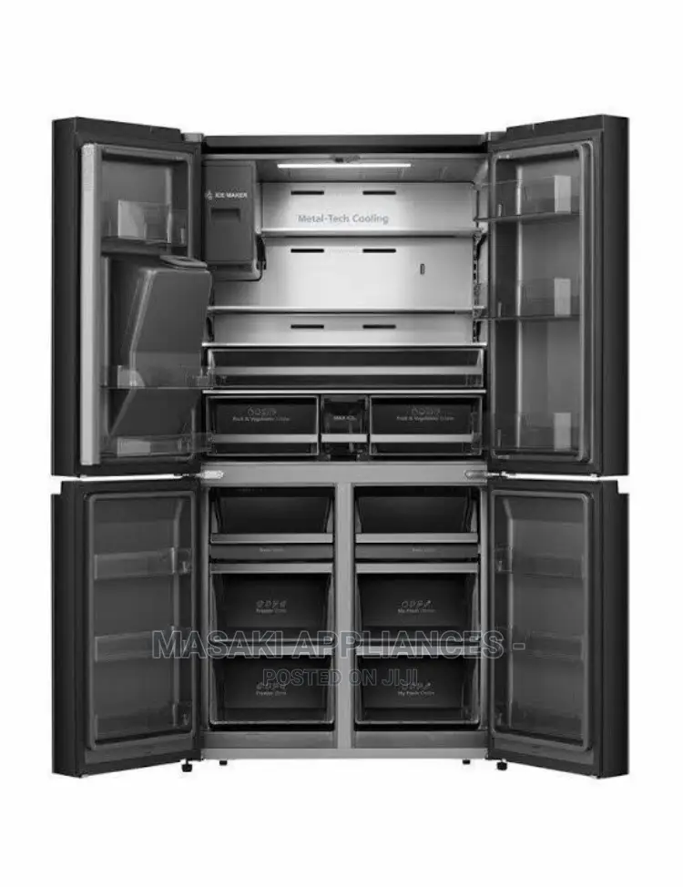 Hisense 541l Smart Touchscreen 4 Door Fridge Freezer H750fsb