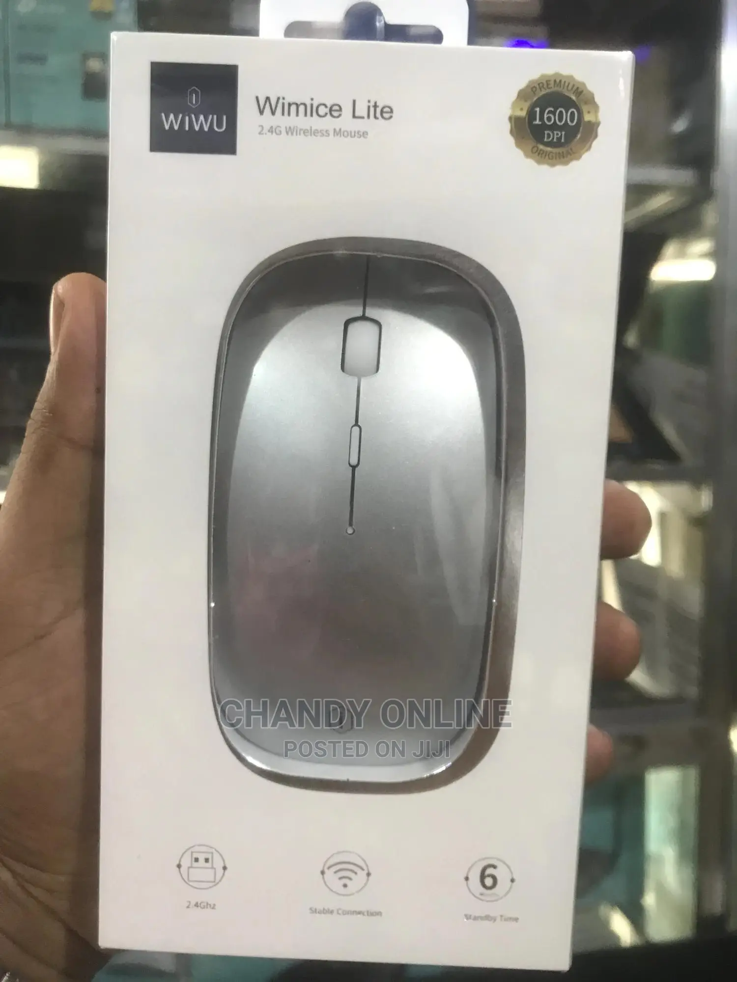 Wireless Rechargeable Mouse 1600dpi (WM102) for Laptop