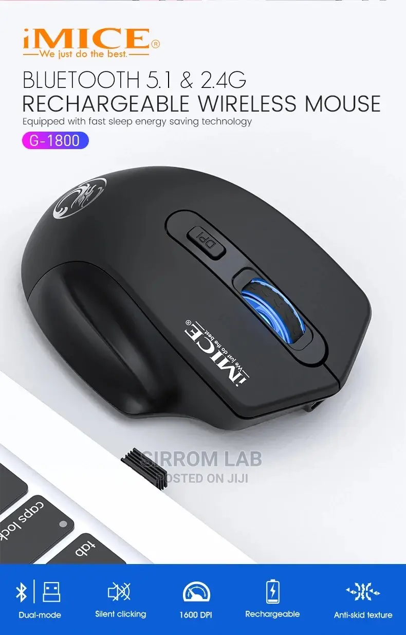 Wireless Bluetooth Rechargeable Silent Mouse