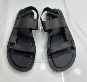 Open Shoes Leather Black