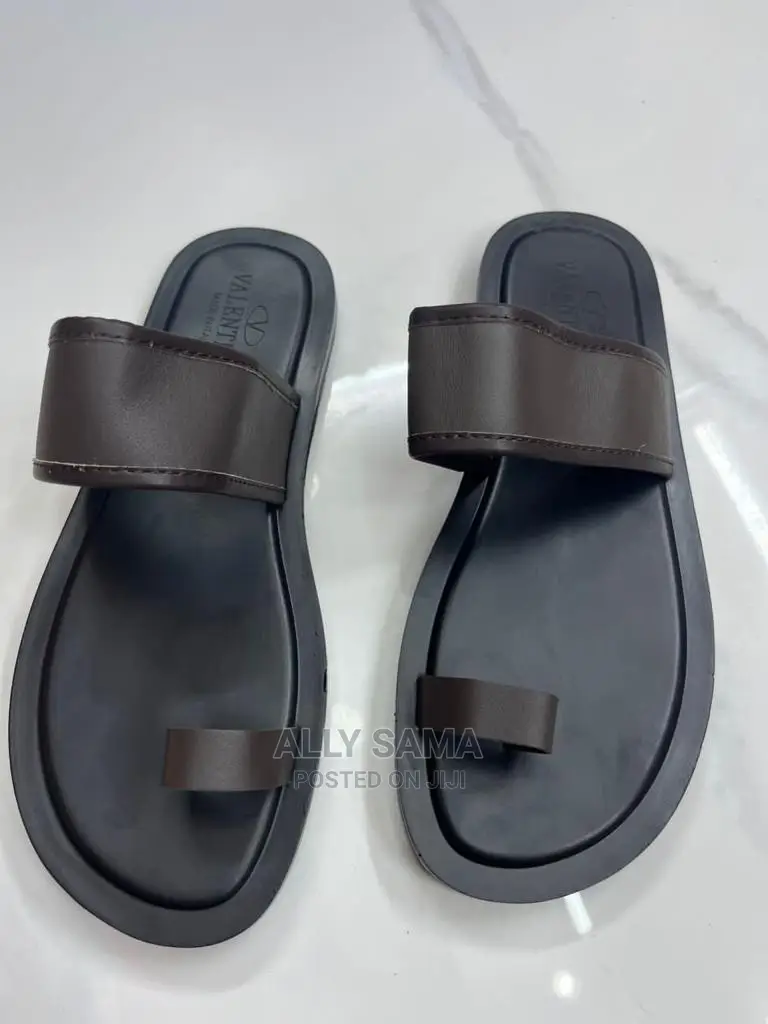 Open Shoes Leather Black