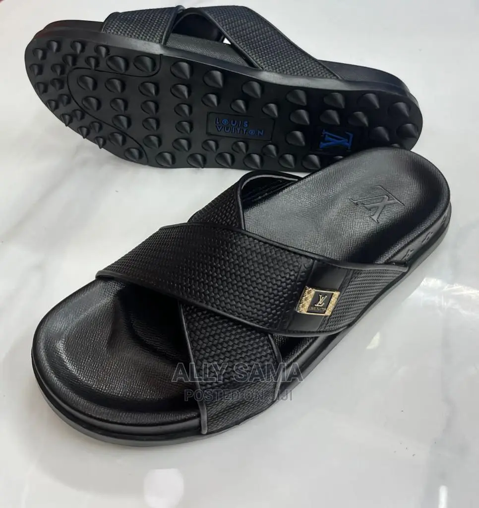 Open Shoes Leather Black