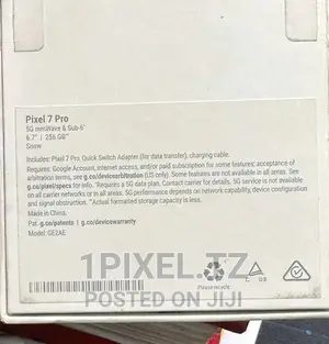 New Google Pixel 7 Pro 128 GB White