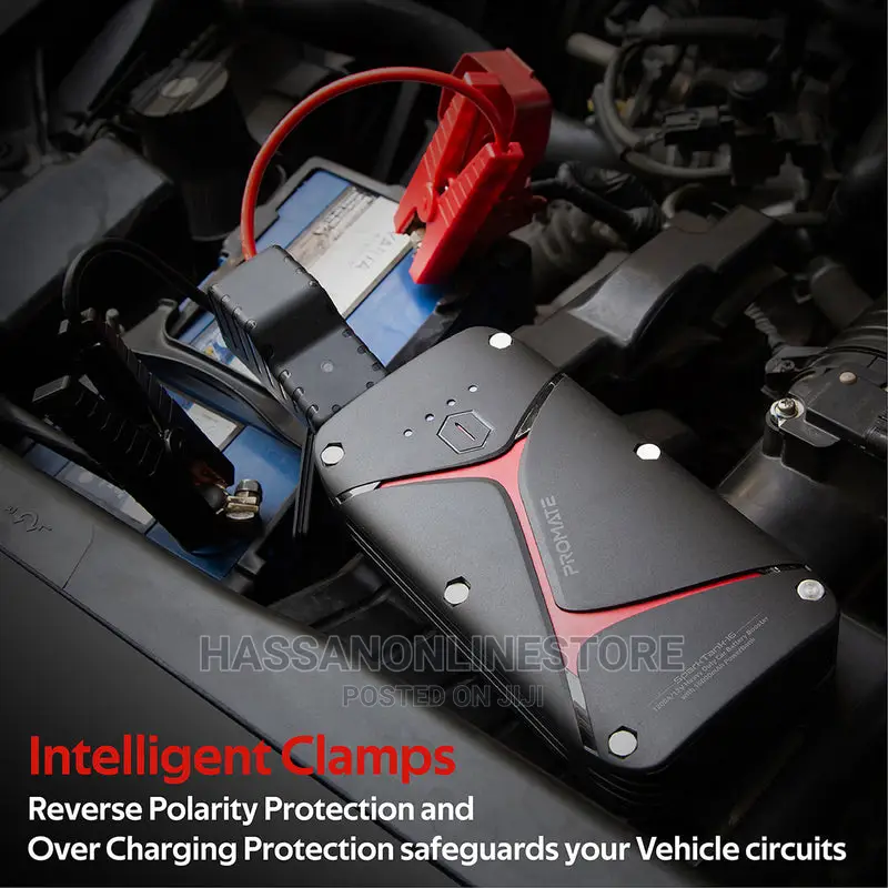 Promate 1200a/12v Heavy Duty Battery Booster With 16000mah