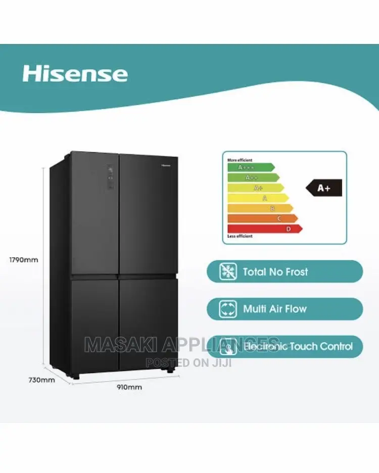 Offer! Hisense H800sb-Wd Water Ice Dispenser Fridge Freezer A+