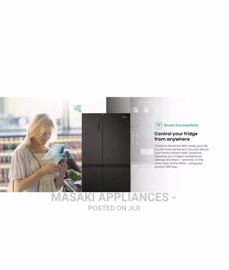 Offer! Hisense H800sb-Wd Water Ice Dispenser Fridge Freezer A+