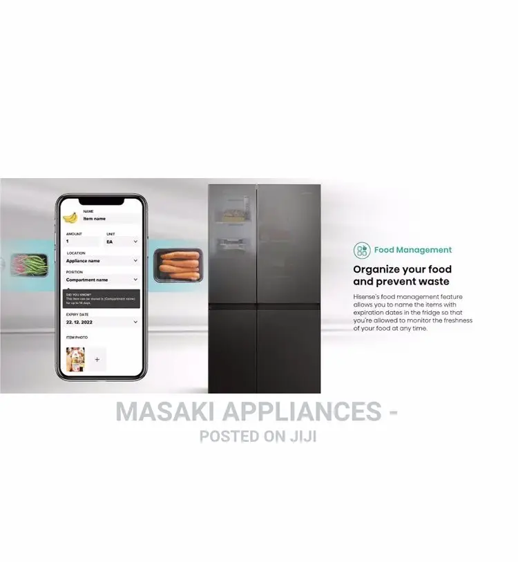 Offer! Hisense H800sb-Wd Water Ice Dispenser Fridge Freezer A+