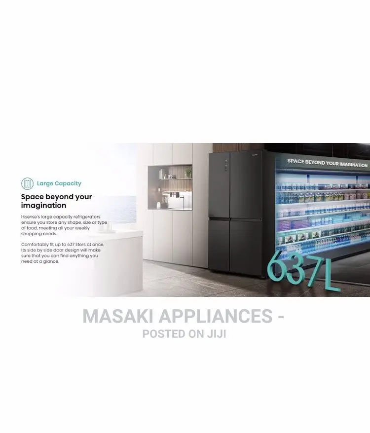 Offer! Hisense H800sb-Wd Water Ice Dispenser Fridge Freezer A+